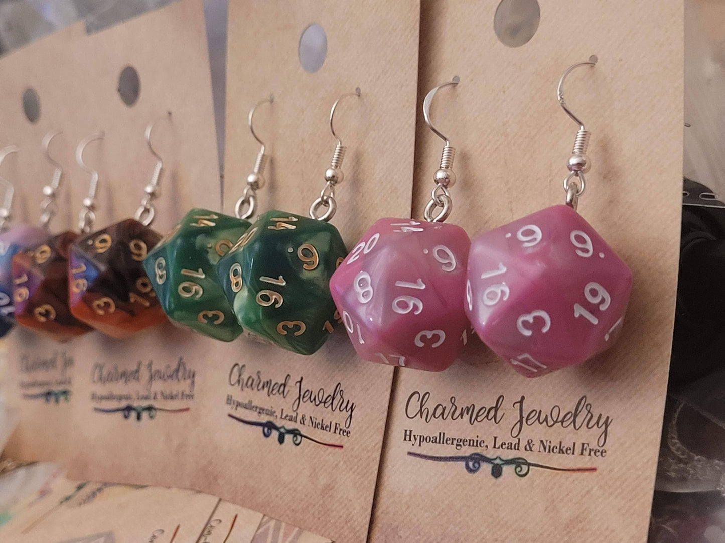 D20 earrings